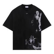 Off White Kortärmad rund hals T-shirt Black, Herr