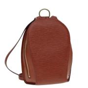 Louis Vuitton Vintage Pre-owned Laeder ryggsckar Brown, Dam