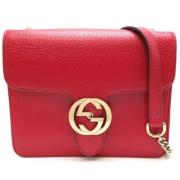 Gucci Vintage Pre-owned Laeder gucci-vskor Red, Dam