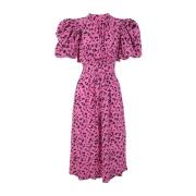 Rotate Birger Christensen Midi Dresses Pink, Dam