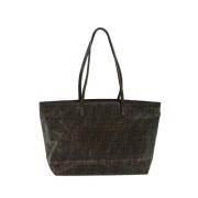 Fendi Vintage Pre-owned Canvas fendi-vskor Brown, Dam