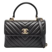 Chanel Vintage Pre-owned Laeder handvskor Black, Dam