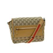 Gucci Vintage Pre-owned Canvas gucci-vskor Beige, Dam