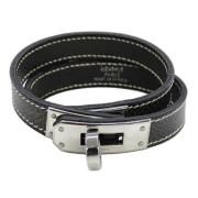 Hermès Vintage Pre-owned Laeder armband Black, Dam