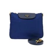 Prada Vintage Pre-owned Nylon prada-vskor Blue, Dam