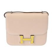 Hermès Vintage Pre-owned Laeder axelremsvskor Beige, Dam