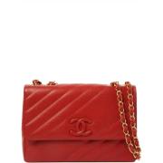 Chanel Vintage Pre-owned Laeder chanel-vskor Red, Dam