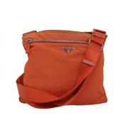 Prada Vintage Pre-owned Nylon prada-vskor Orange, Dam