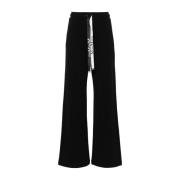 Max Mara Sportiga Svarta Straight Leg Byxor Black, Dam