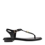 Michael Kors Lädersandal med logotyp Black, Dam