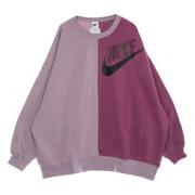 Nike Lättvikts Crewneck Sweatshirt Sportkläder Dans Plum Multicolor, D...