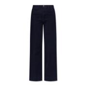 Rag & Bone Jeans med vida ben Blue, Dam