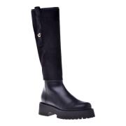 Baldinini Boots in black suede and leather Black, Dam