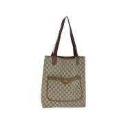 Gucci Vintage Pre-owned Canvas gucci-vskor Beige, Dam