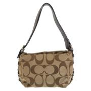 Coach Pre-owned Pre-owned Canvas axelremsvskor Beige, Dam