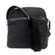 Coach Pre-owned Pre-owned Canvas axelremsvskor Black, Dam