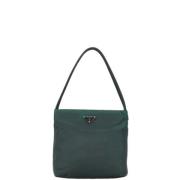 Prada Vintage Pre-owned Nylon prada-vskor Green, Dam