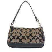 Coach Pre-owned Pre-owned Canvas handvskor Black, Dam