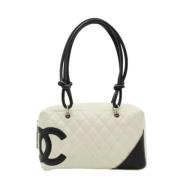 Chanel Vintage Pre-owned Tyg chanel-vskor Beige, Dam