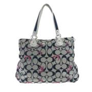 Coach Pre-owned Pre-owned Canvas axelremsvskor Gray, Dam