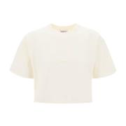 Autry Debossed Logo Boxy T-shirt White, Dam