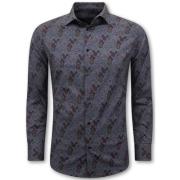 Local Fanatic Italienska skjortor - Slim Fit Blus Herr Purple, Herr