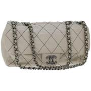 Chanel Vintage Pre-owned Laeder chanel-vskor Beige, Dam