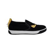 Fendi Vintage Pre-owned Mocka sneakers Black, Herr