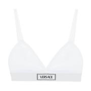 Versace Vintage logoribbad bralette White, Dam