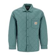 Carhartt Wip Quiltad jacka med skjortstil Green, Herr