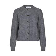 Samsøe Samsøe Alpacka Ull Cardigan Gray, Dam