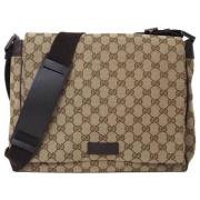 Gucci Vintage Pre-owned Canvas gucci-vskor Beige, Dam