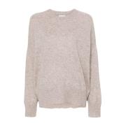 Loulou Studio Beige Cashmere Crew Neck Sweater Beige, Dam