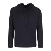 Paolo Pecora Merino Wool Hoodie Sweater Blue, Herr