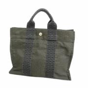 Hermès Vintage Pre-owned Canvas totevskor Gray, Dam