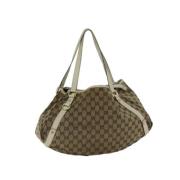 Gucci Vintage Pre-owned Canvas gucci-vskor Beige, Dam