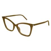 Saint Laurent Brun Kattögon Glasögon Brown, Unisex