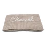 Chanel Vintage Pre-owned Tyg sjalar Beige, Dam