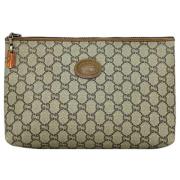 Gucci Vintage Pre-owned Canvas kuvertvskor Beige, Dam