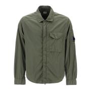 C.p. Company Blank Chrome-R Lens Overshirt Green, Herr