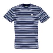 HUF Randig Stickad Topp Indigo Herr T-shirt Blue, Herr