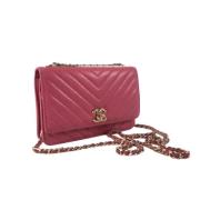 Chanel Vintage Pre-owned Laeder chanel-vskor Pink, Dam