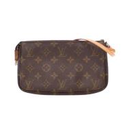 Louis Vuitton Vintage Pre-owned Canvas handvskor Brown, Dam