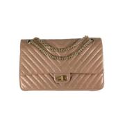 Chanel Vintage Pre-owned Tyg chanel-vskor Beige, Dam