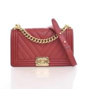 Chanel Vintage Pre-owned Laeder chanel-vskor Red, Dam