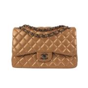 Chanel Vintage Pre-owned Tyg chanel-vskor Yellow, Dam