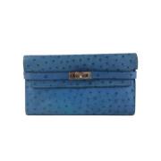 Hermès Vintage Pre-owned Laeder plnbcker Blue, Dam