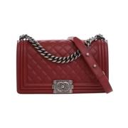 Chanel Vintage Pre-owned Laeder handvskor Red, Dam