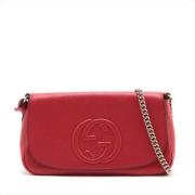 Gucci Vintage Pre-owned Laeder gucci-vskor Red, Dam