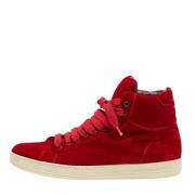 Tom Ford Pre-owned Pre-owned Sammet sneakers Red, Herr